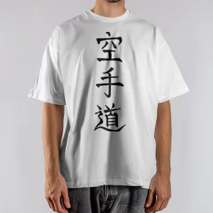 T-krekliņš Karate do melns uz balta